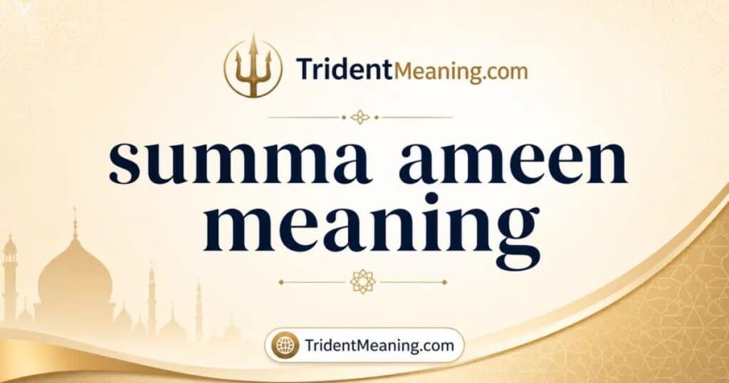 summa-ameen-meaning
