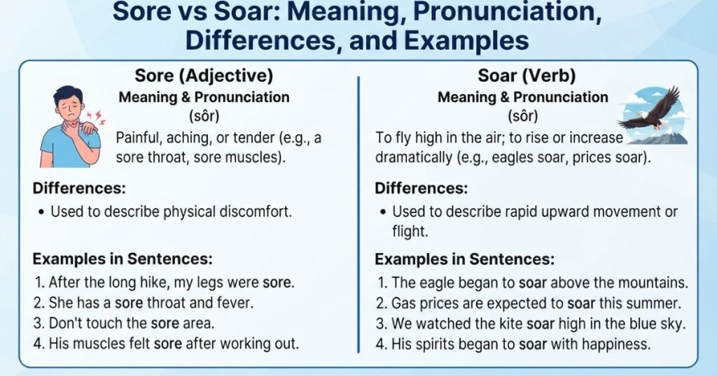 sore-vs-soar-meaning-pronunciation-differences-and-examples